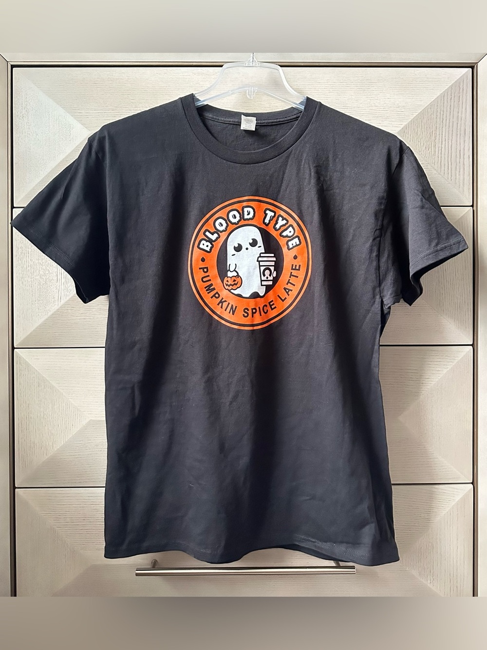 Pumpkin Spice Latte Graphic Tee - Black - Size L